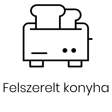 Teljesen felszerelt konyha.